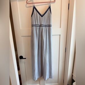 Blue Striped Women's Dress